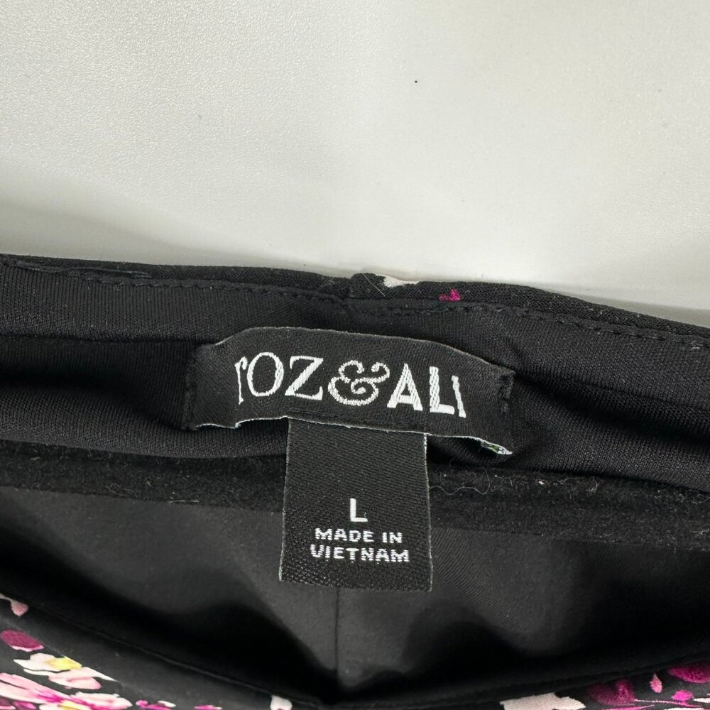 3/$25 Roz & Ali Floral Dress L - Picture 3 of 9